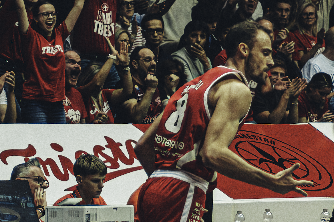 Lodovico Deangeli in azione durante Trieste-Cantù
