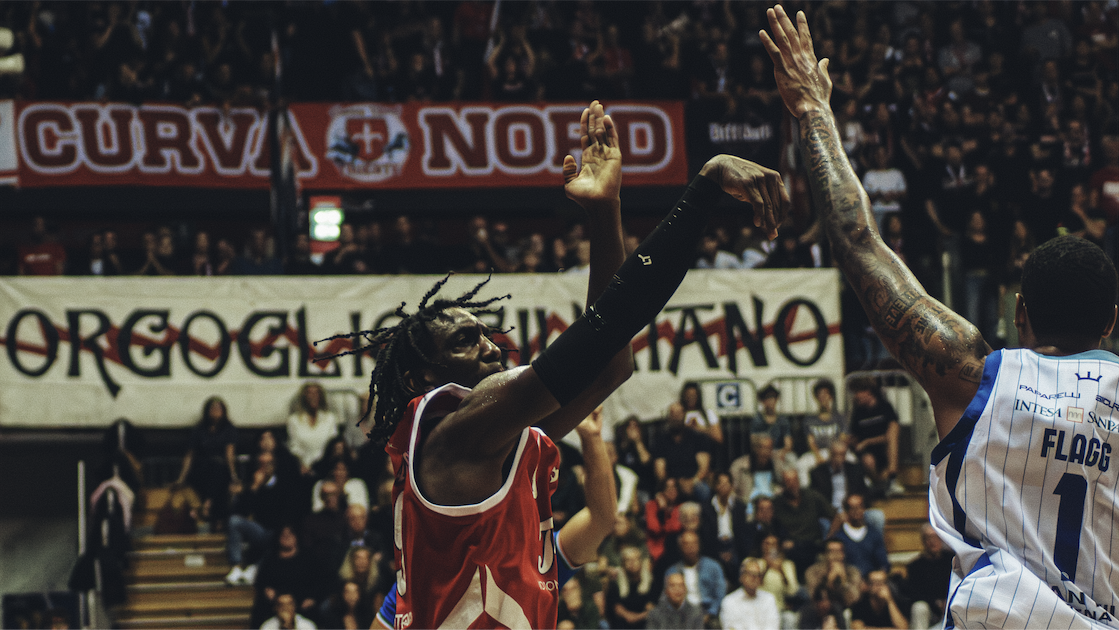 Langston Galloway esulta durante Trieste-Cantù